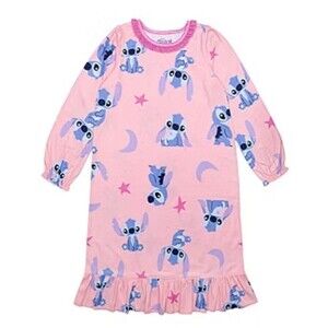 NWT Lilo And Stitch Pajama Night Gown Dress Sz 4 Disney Walt Disney